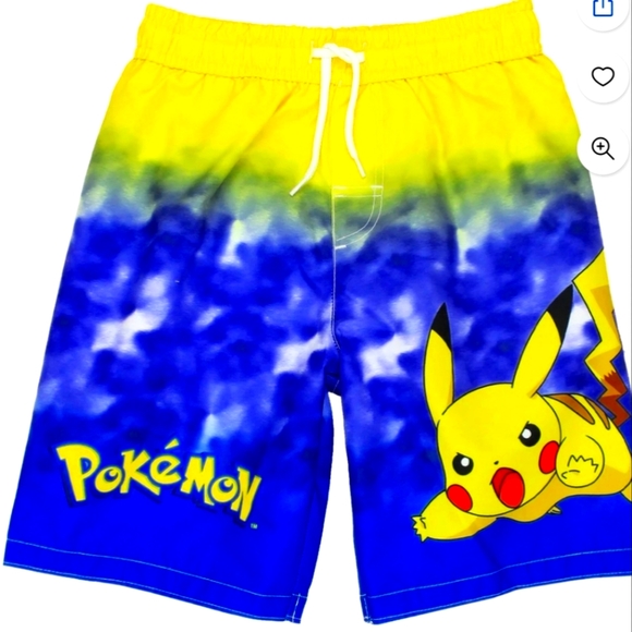 POKEMON bundle of Swim Trunks and Pack Of 100 Random POKEMON cards - Picture 1 of 6